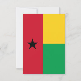 Guinea-Bissau flagga Tack Kort