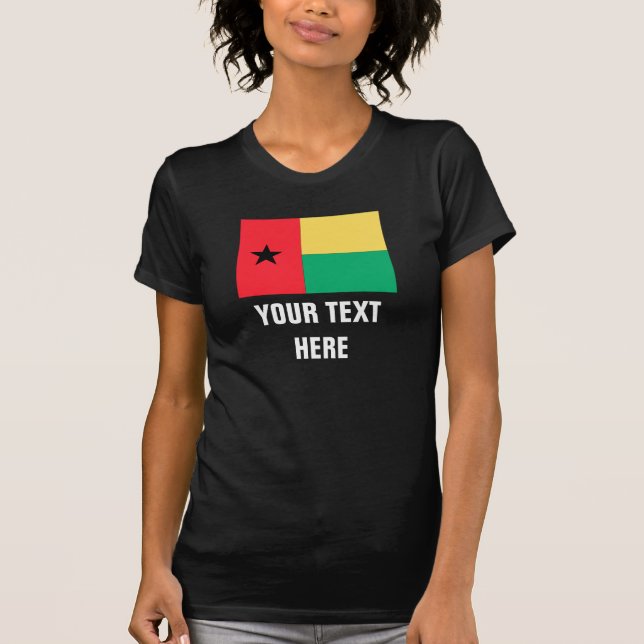 Guinea-Bissau flagga Tee Shirt (Framsida)