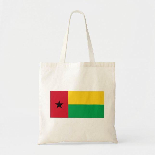 Guinea Bissau Flagga Tygkasse (Framsidan)