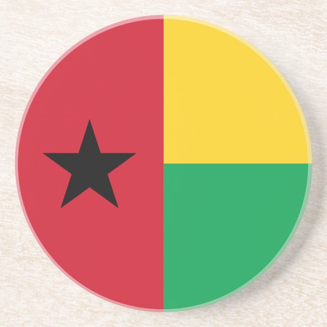 Guinea Bissau Flagga Underlägg (Framsidan)