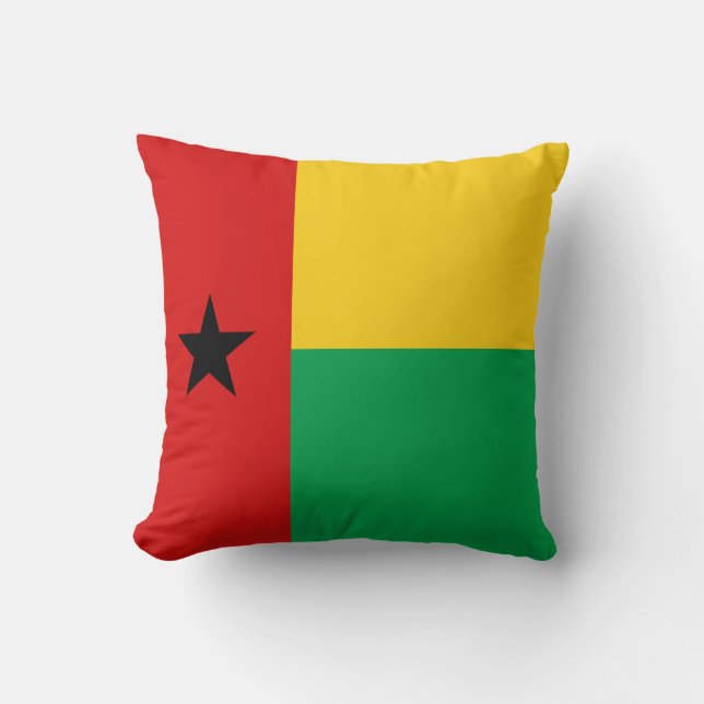 Guinea-Bissau Flagga x Flaggkudde Kudde (Framsida)