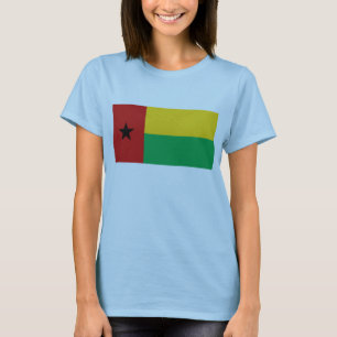 Guinea-Bissau Flagga x Karta T-Shirt