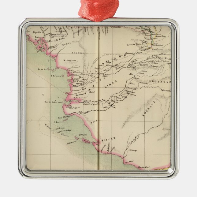 Guinea Bissau Guinea Sierra Leone, afrika Julgransprydnad Metall (Framsidan)