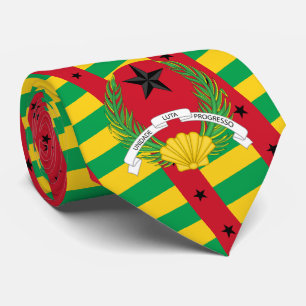 Guinea-Bissau-Guinean Flagga & Emblem, Guinea-Biss Slips