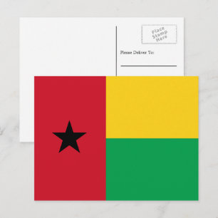 Guinea-Bissau-Guineas Flagga, Guinea-Bissaus Flagg Vykort