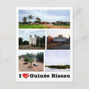 Guinea-Bissau - I Kärlek Guinée Bissau - Vykort