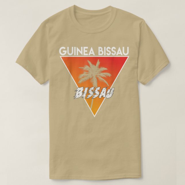 Guinea Bissau med Sunny Färg T Shirt (Design framsida)