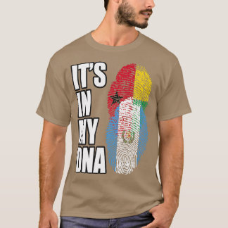 Guinea-Bissau och Guatemalan Mi DNA-Flagga T Shirt