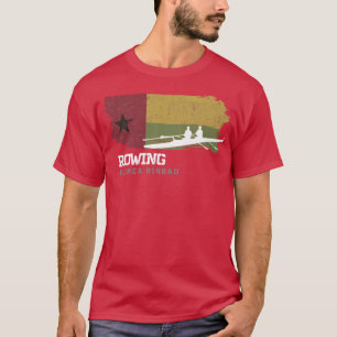 Guinea Bissau Reding Team Rower Oarsmen Rwing T Shirt
