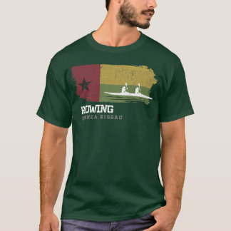 Guinea Bissau Rowing Team Oarswoman Rower Girl Row T Shirt