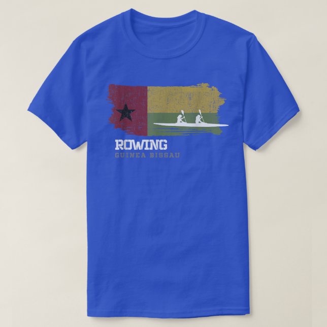 Guinea Bissau:s styrgrupp Oarswomen Rower Girl Row T Shirt (Design framsida)