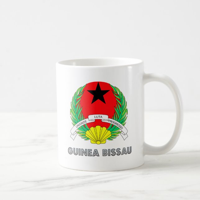 Guinea Bissau vapensköld Kaffemugg (Höger)