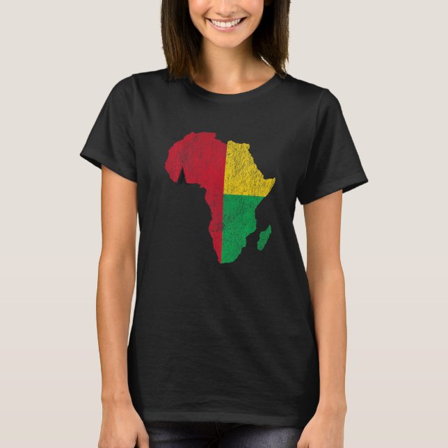Guinea-Bissaus Afrika Continent Gift for Guine T Shirt (Framsida)