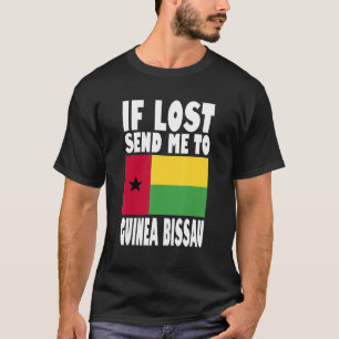 Guinea-Bissaus Flagga Design Om borttappaden skick T Shirt