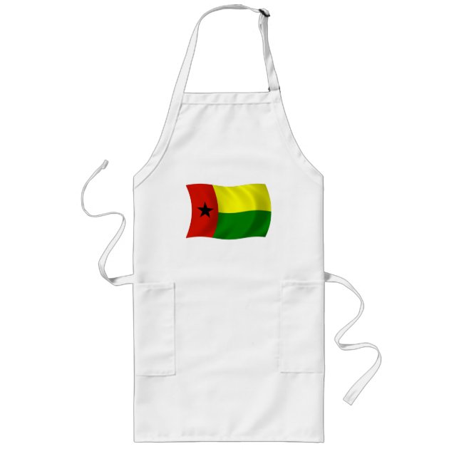 Guinea-Bissaus flagga Förkläde (Framsidan)