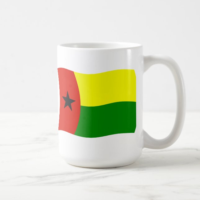Guinea-Bissaus flagga mugg (Höger)