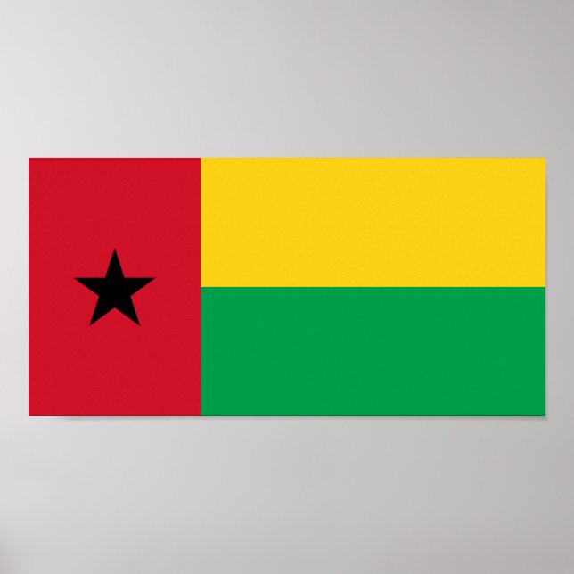 Guinea-Bissaus flagga Poster (Framsidan)