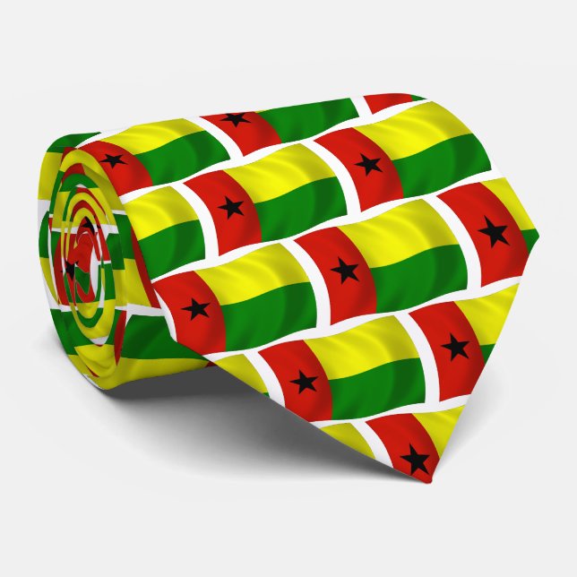 Guinea-Bissaus flagga slips (Rullad)