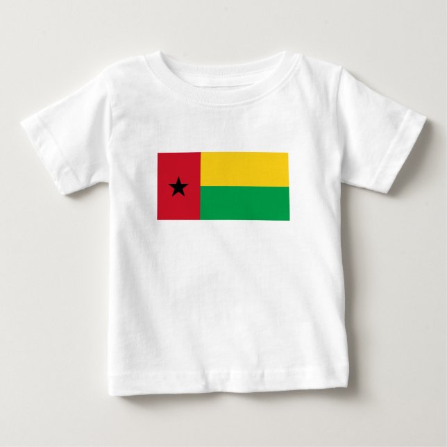 Guinea-Bissaus flagga T Shirt (Framsida)