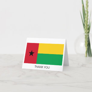 Guinea-Bissaus flagga Tack Kort