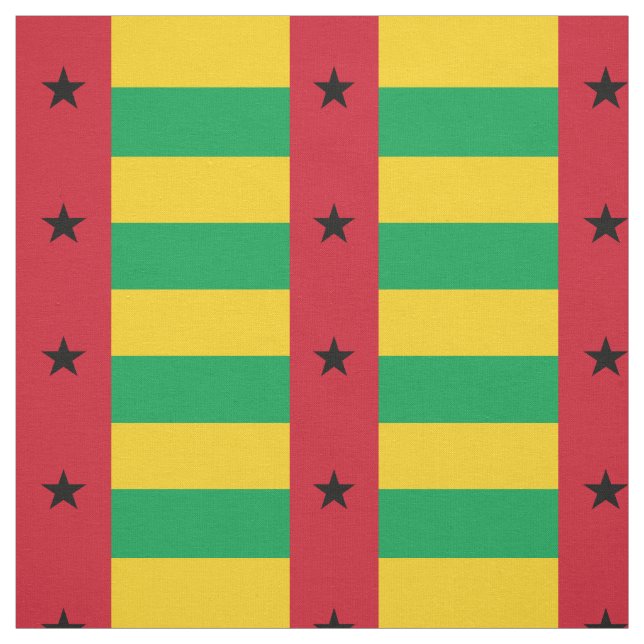 Guinea-Bissaus flagga Tyg (Provkarta)