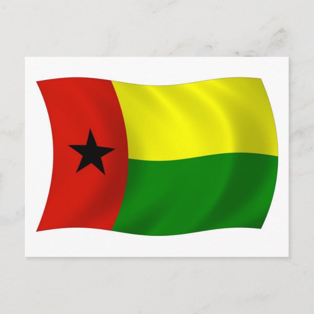 Guinea-Bissaus flagga vykort (Framsida)