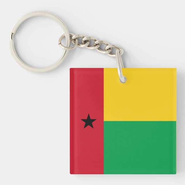 Guinea-Bissaus nationella Flagga (Framsidan)
