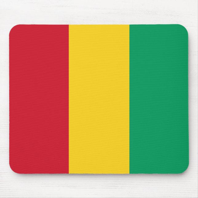 Guinea-Conakry flagga Mousepad Musmatta (Framsidan)