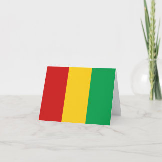 Guinea-Conakry Flagga Notecard Kort