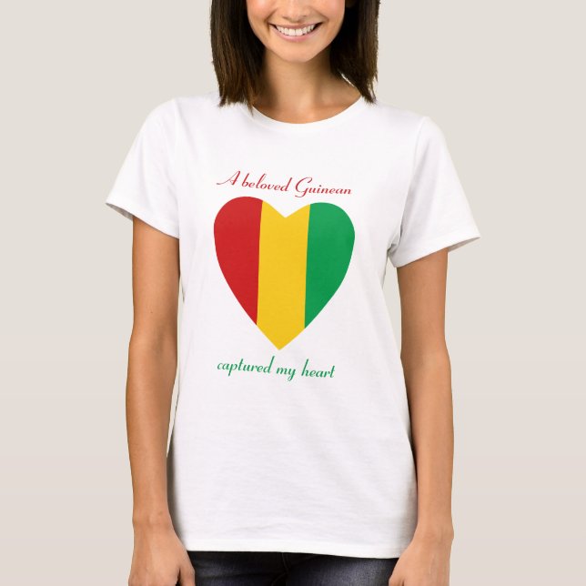 Guinea-Conakry Flagga Söt T-Shirt (Framsida)