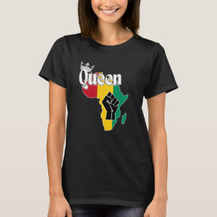 Guinea Conakry Queen with Conakry Flagga in Afrika T Shirt