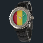 Guinea flagga armbandsur<br><div class="desc">En idealisk gåva till alla dem som är patriotiska i land!</div>