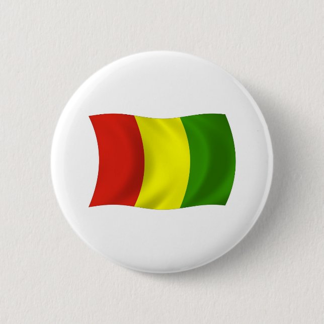 Guinea Flagga Button Knapp (Framsida)