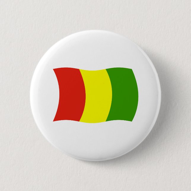 Guinea Flagga Button Knapp (Framsida)