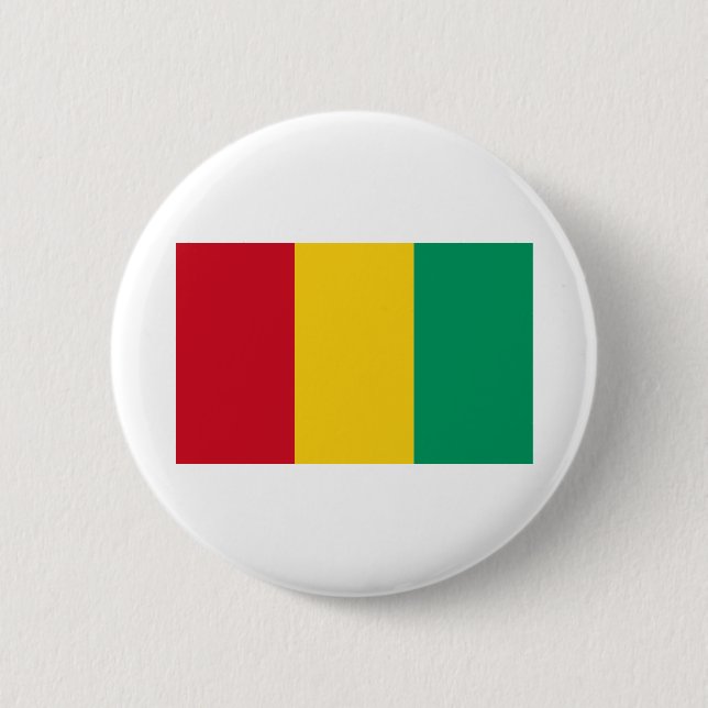 Guinea Flagga Knapp (Framsida)