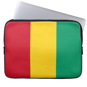 Guinea flagga laptop fodral