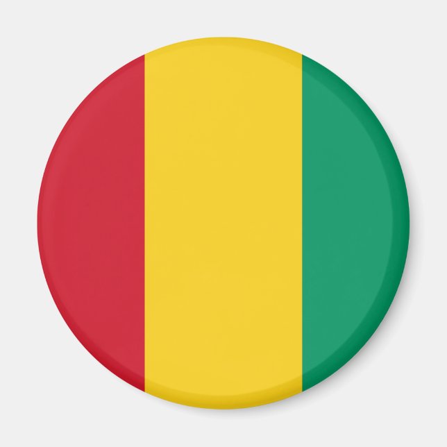 Guinea Flagga Magnet (Framsidan)