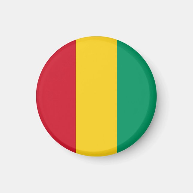 Guinea flagga magnet (Framsidan)