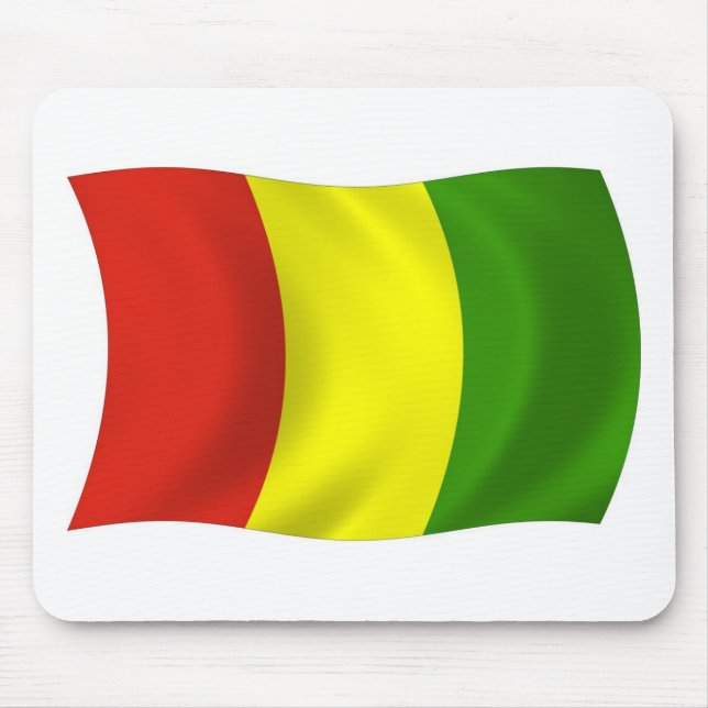 Guinea Flagga Mousepad Musmatta (Framsidan)