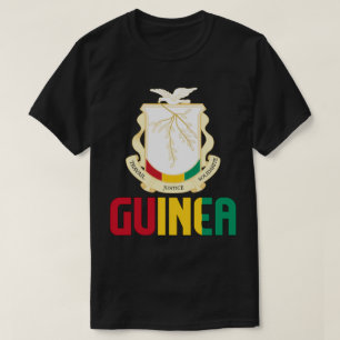 Guinea-Flagga och Jacka av Arm Patriotic T Shirt