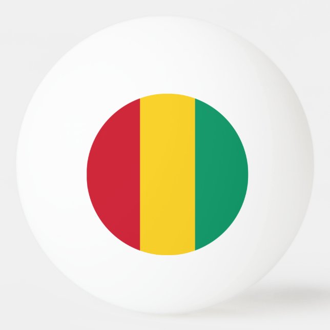 Guinea flagga pingisboll (Framsidan)