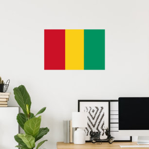 Guinea flagga poster