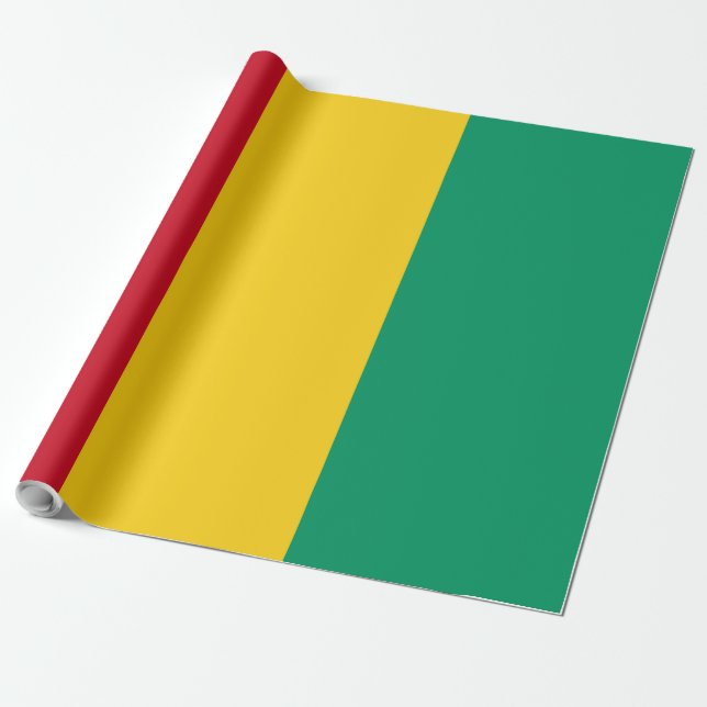 Guinea flagga presentpapper (Utrullad)