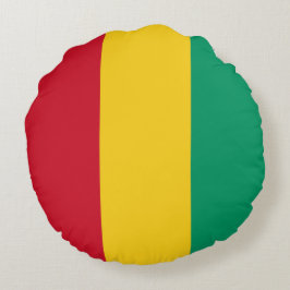 Guinea flagga rund kudde