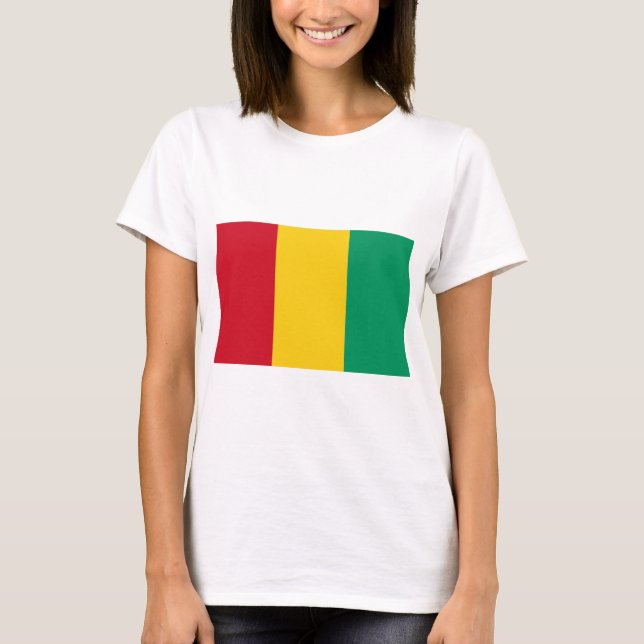 Guinea Flagga T Shirt (Framsida)