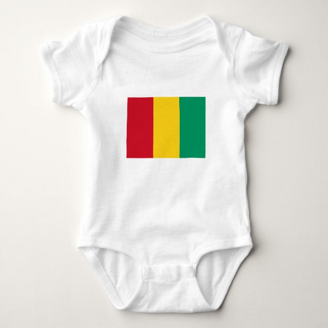 Guinea Flagga T Shirt (Framsida)