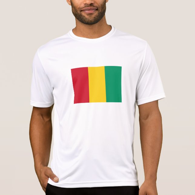 Guinea Flagga T Shirt (Framsida)