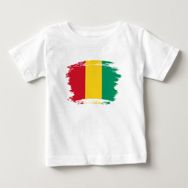Guinea flagga t shirt (Framsida)