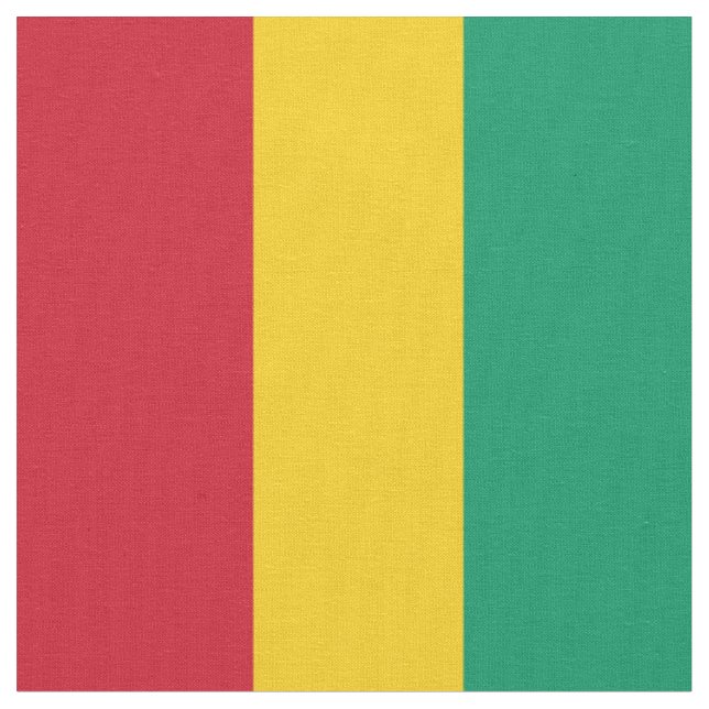 Guinea flagga tyg (Närbild)