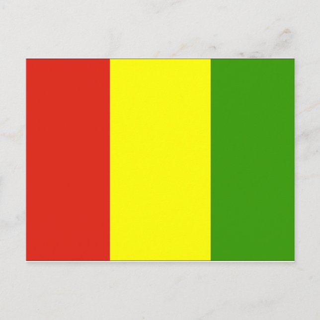 Guinea Flagga Vykort (Framsida)